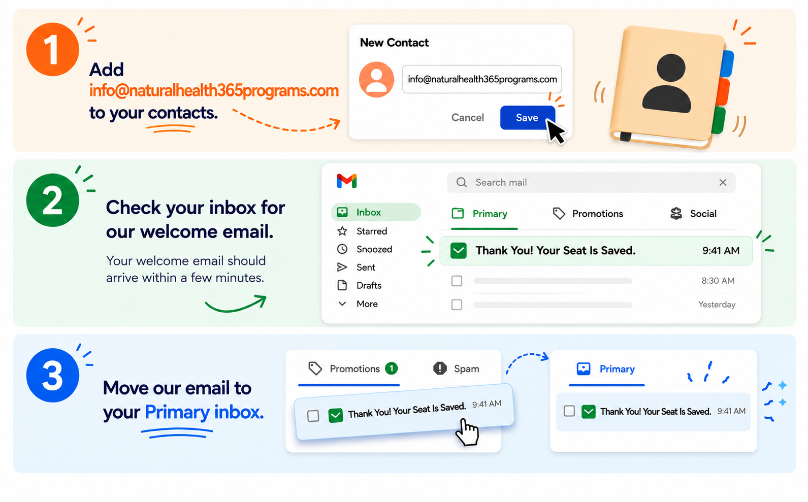 3 Steps to Find Our Emails